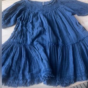 Free People Blue Mini Dress